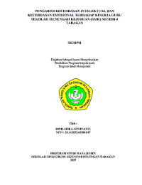 Image of PENGARUH KECERDASAN INTELEKTUAL DAN KECERDASAN EMOSIONAL TERHADAP KINERJA GURU 
SEKOLAH MENENGAH KEJURUAN (SMK) NEGERI 4 TARAKAN